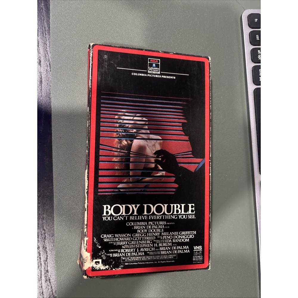 Vintage 1985 Body Double VHS 1st Edition RCA Columbia Brian De Palma Cult Rare